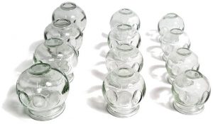 12 pc Fire Glass Cupping Set Jars Professional Quality